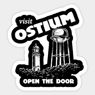 Visit Ostium -White Sticker